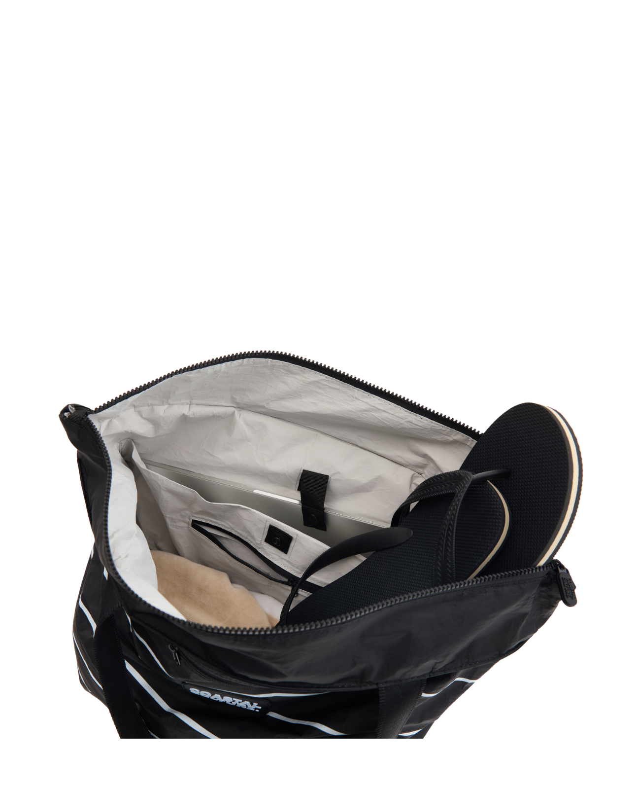 Everyday Tote Bag in Black Stripe