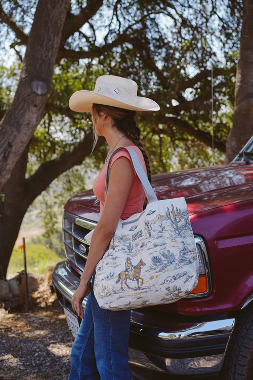 Everyday Tote Bag in Cosmic Cowboy